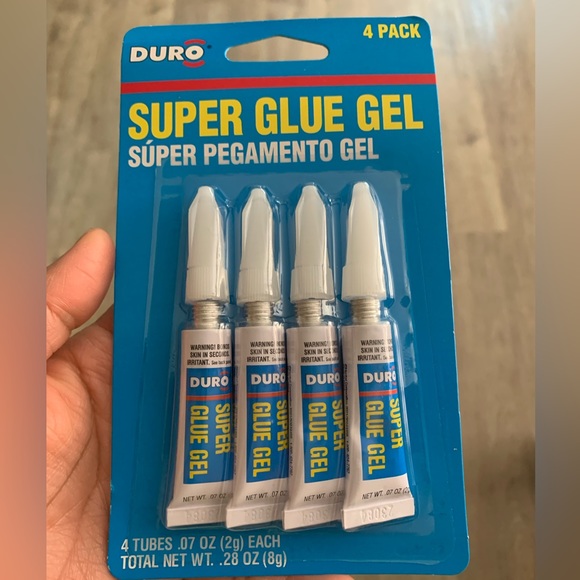 🔴 NWT Duro Super Glue, 1 Pack of 4 Tubes, Clear 2 g Tubes - Picture 5 of 8